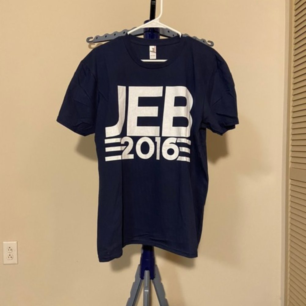 Men's large t-shirt, Jeb Bush 2016 presidential race